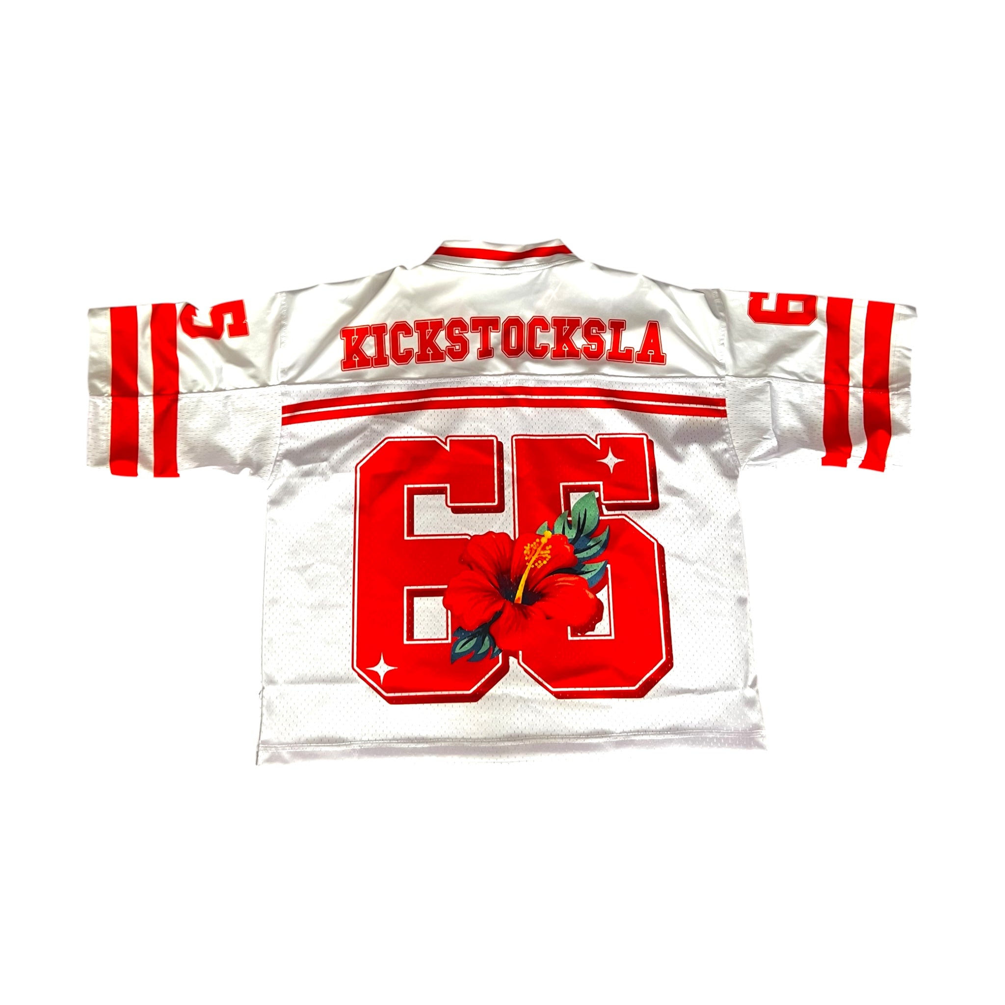 KICKSTOCKSLA No 65 JERSEY ( WHITE ) - KICKSTOCKSLA