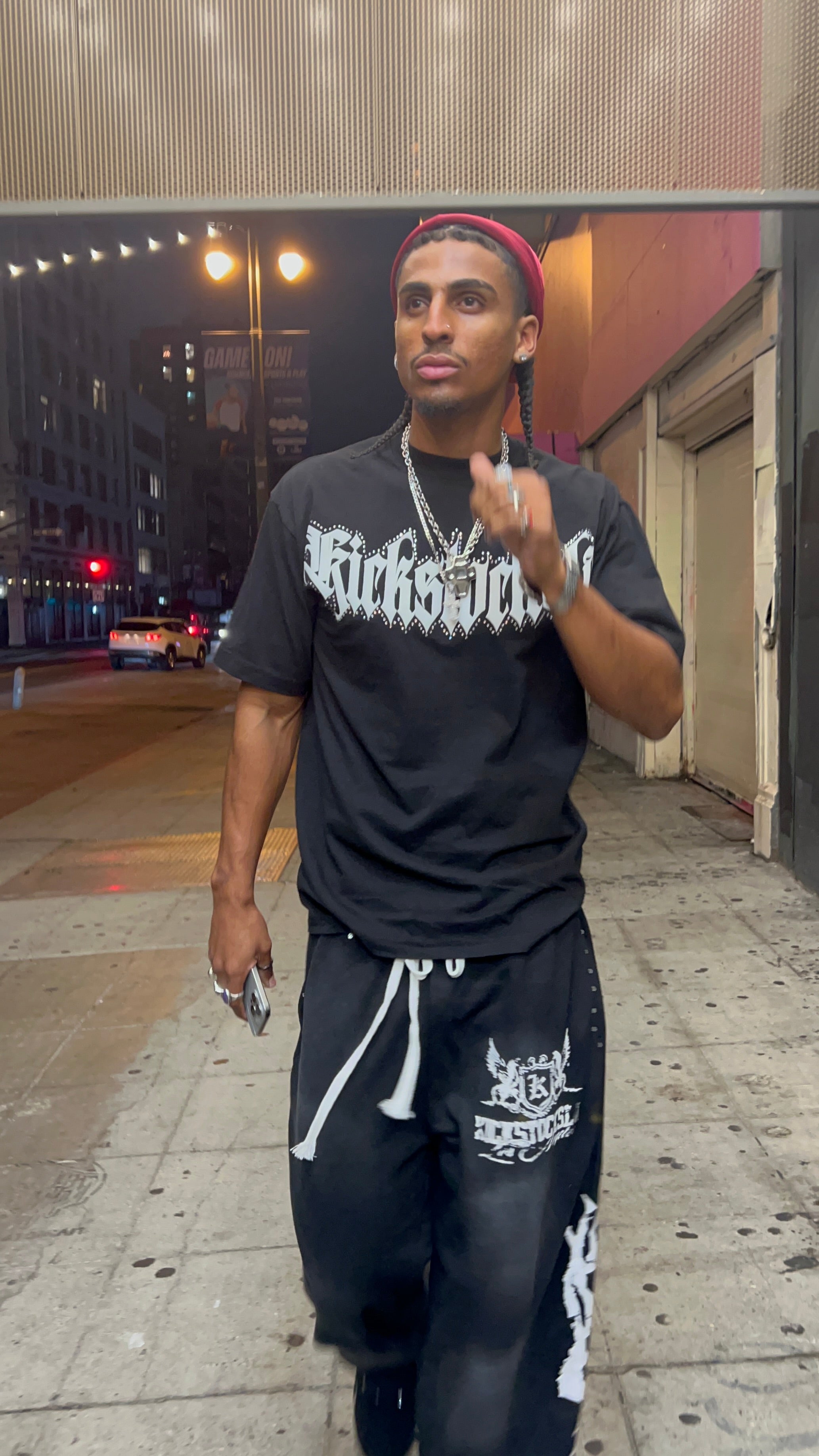 KICKSTOCKSLA PUFF RHINESTONES TEE