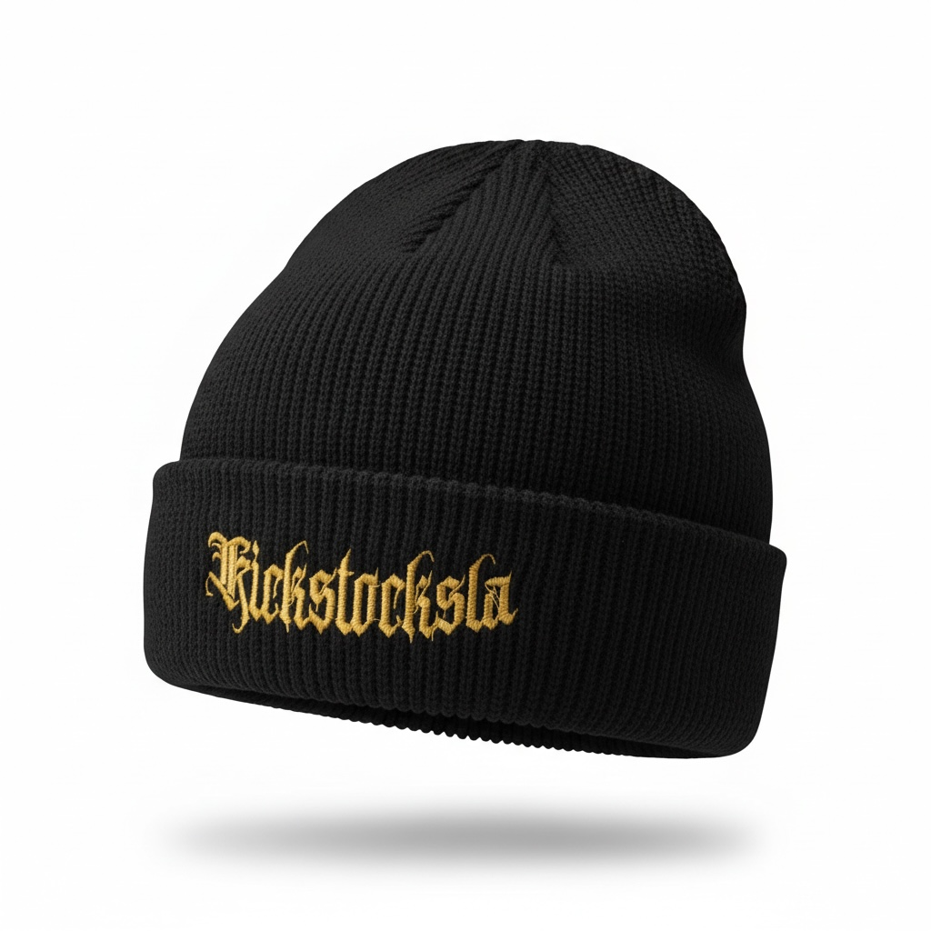Kickstocksla Ribbed Beanie Hat