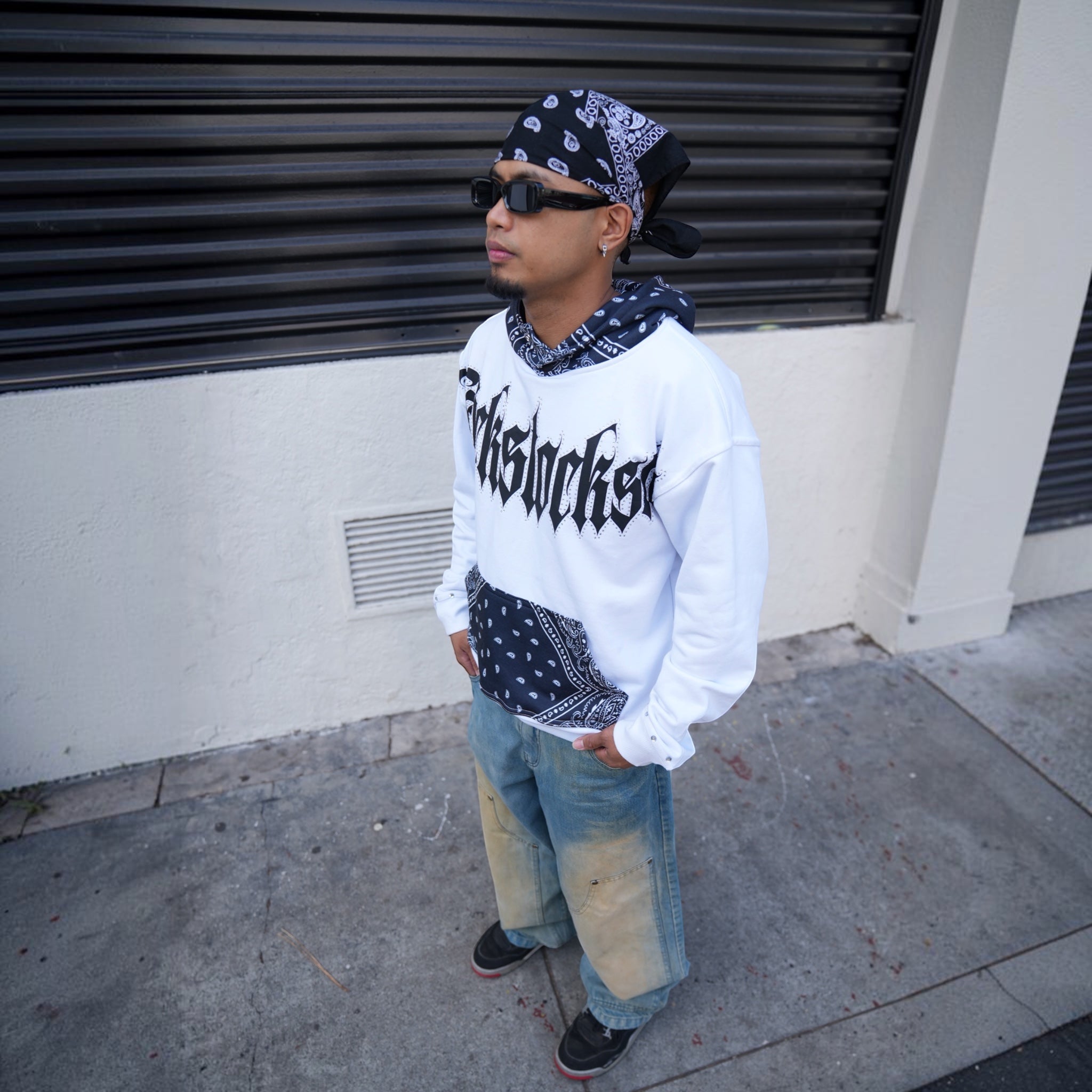 Bandana Rhinestones Hoodie (LIMITED ONLY) - KICKSTOCKSLA