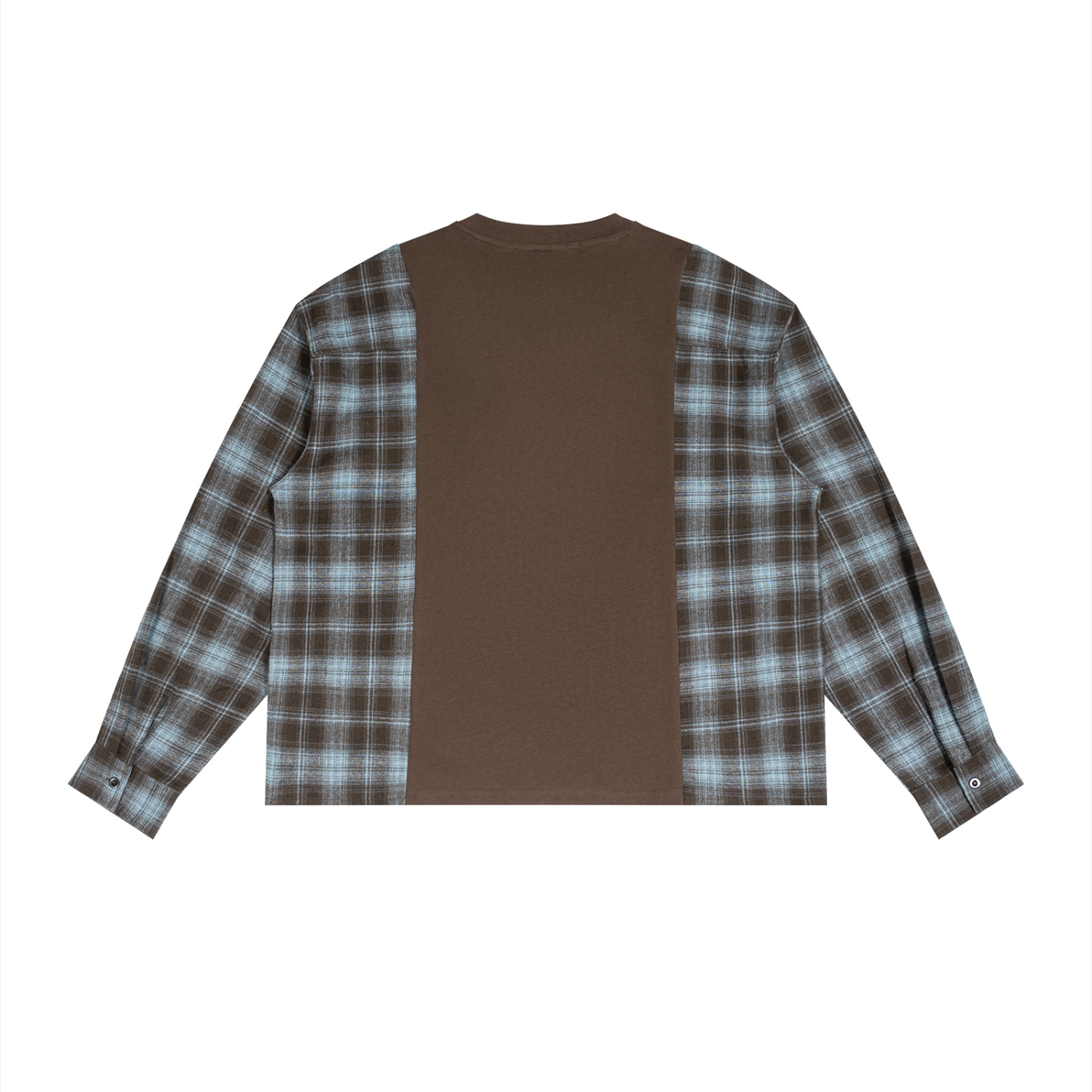Kickstocksla Plaid Panel Long Sleeve