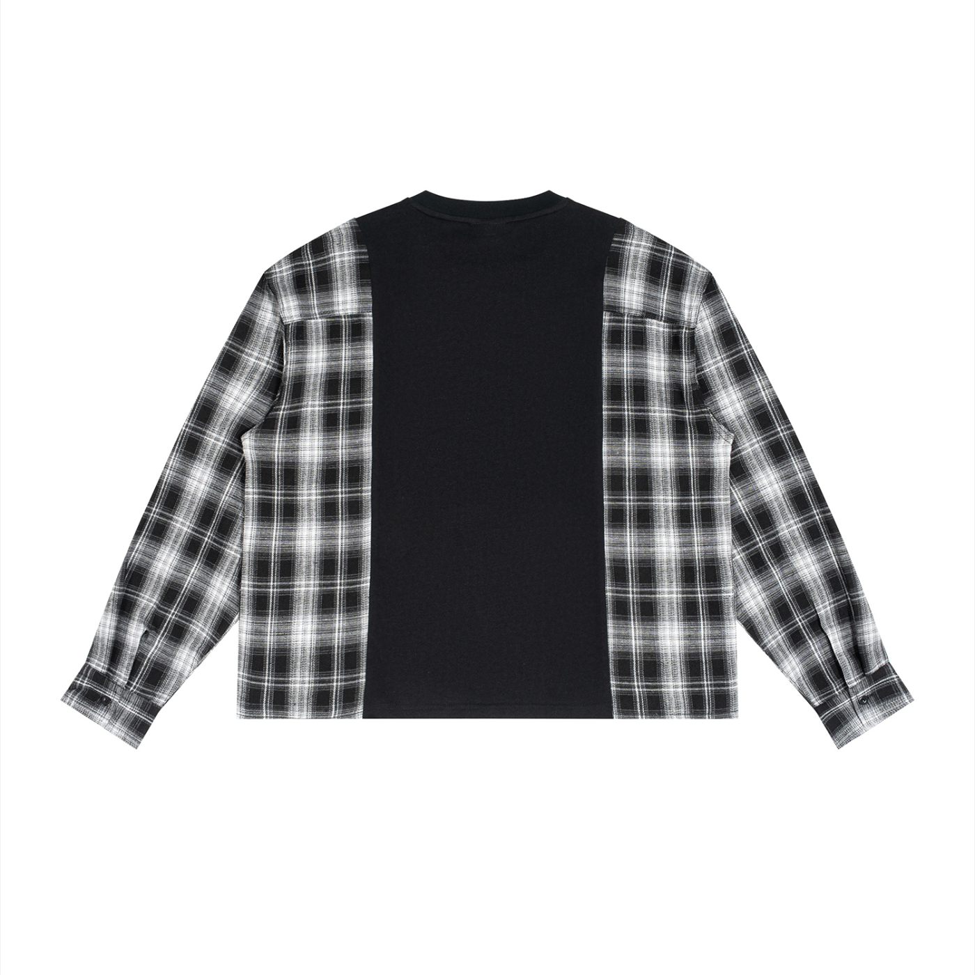 Kickstocksla Plaid Panel Long Sleeve