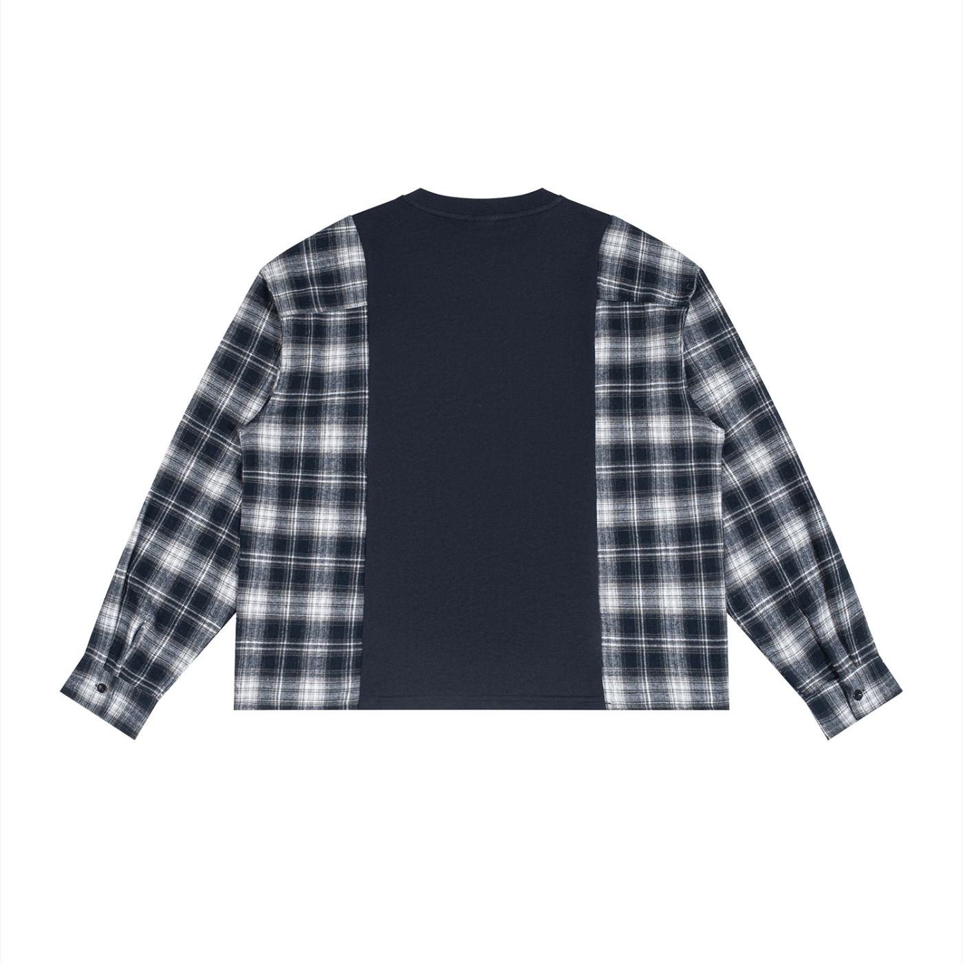 Kickstocksla Plaid Panel Long Sleeve