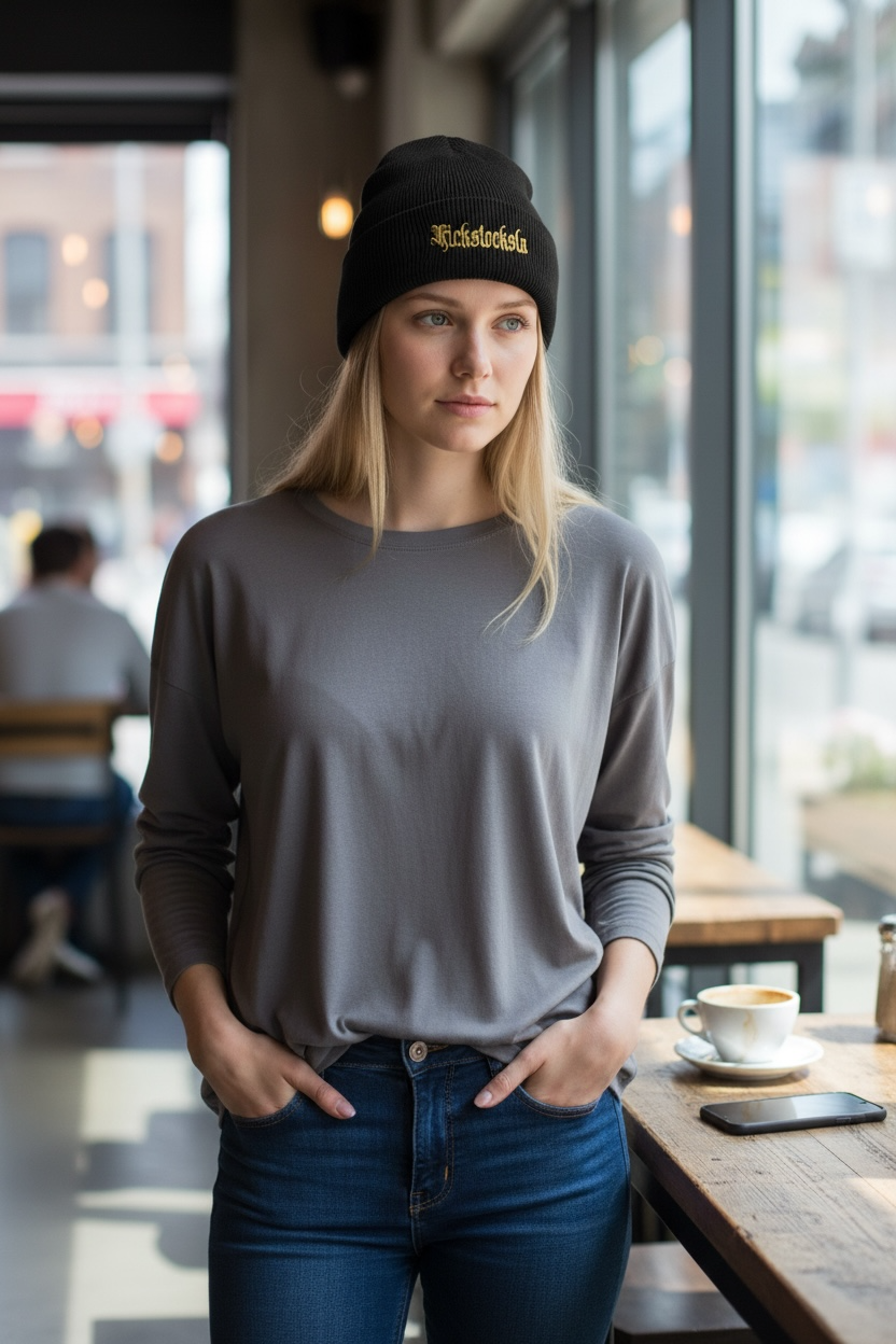 Kickstocksla Ribbed Beanie Hat