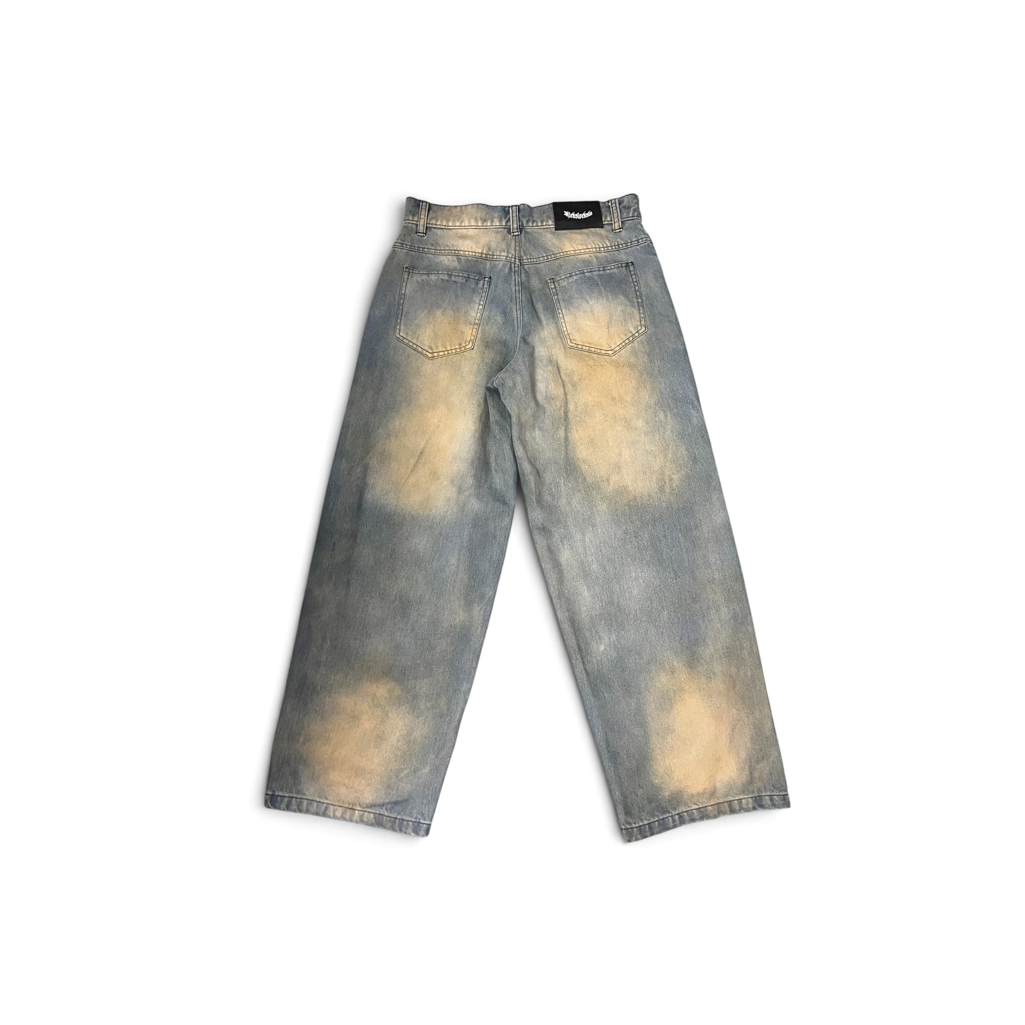 WASHED DENIM JEANS