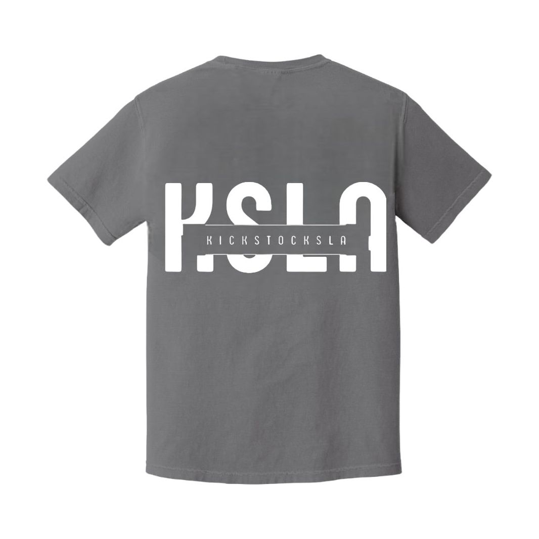 KSLA Gray Puff Tee - KICKSTOCKSLA